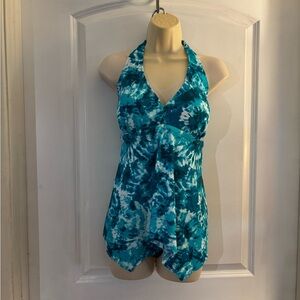 Kim Gravel Swimsuits For All Halter Tankini Swimsuit Sz 16